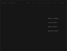 Tablet Screenshot of paulpopephotography.co.uk